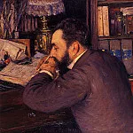 Portrait of Henri Cordier, Gustave Caillebotte