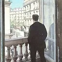 A Young Man at His Window, Gustave Caillebotte