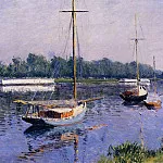 The Basin at Argenteuil, Gustave Caillebotte