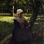 Metropolitan Museum: part 1 - Jules Breton - A Peasant Girl Knitting