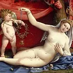 Metropolitan Museum: part 1 - Lorenzo Lotto - Venus and Cupid