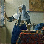 Young Woman with a Water Pitcher, Johannes Vermeer