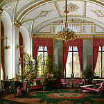 Виды залов Зимнего дворца. Малиновый кабинет императрицы Марии Александровны, Эдвард Мэтью Уорд