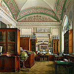Виды залов Зимнего дворца. Библиотека императора Александра II, Эдвард Мэтью Уорд