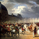 A disabled person who has filed a petition to Napoleon at the Guards parade in front of the Tuileries Palace in Paris, Horace Vernet