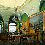 Виды залов Зимнего дворца. Большой кабинет императора Николая I, Эдвард Мэтью Уорд