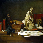 Chardin, Jean-Baptiste-Simeon. Still Life with Attributes of the Arts, Jean Baptiste Siméon Chardin