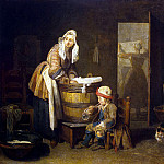 Chardin, Jean-Baptiste-Simeon. Laundress, Jean Baptiste Siméon Chardin