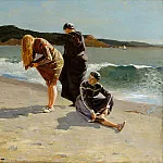 part 2 American painters - Winslow Homer (1836-1910) - Eagle Head, Manchester, Massachusetts (High Tide) (1870 The Metropolitan Museum of Art)