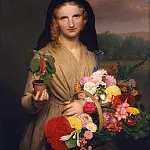 part 2 American painters - Charles Cromwell Ingham (1796-1863) - The Flower Girl (1846 The Metropolitan Museum of Art)