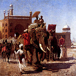 Weeks Edwin The Return Of The Imperial Court From The Great Mosque At Delhi, Эдвин Лорд Недели