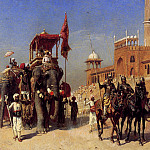 Weeks Edwin Great Mogul And His Court Returning From The Great Mosque At Delhi India, Эдвин Лорд Недели