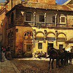 Weeks Edwin Lord Market Square in Front of the Sacristy and Doorway of the Cathedral Granada, Эдвин Лорд Недели