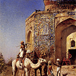 Weeks Edwin Old Blue Tiled Mosque Outside Of Delhi India, Эдвин Лорд Недели