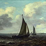 Part 3 National Gallery UK - Imitator of Jan van Goyen - Sailing Vessels on a River in a Breeze