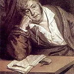 Portrait VD Davydov 1809. B. cinnamon. , Um. K., chalk. 60h48. 5 GTG, Orest Adamovich Kiprensky