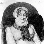 Portrait of Elizabeth Markovna Olenina 1813 BA, um. K. RM, Orest Adamovich Kiprensky