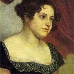 Portrait of Anna Feodorovna Furman. Until 1816. Oil on canvas. 42, 5h33, 2. GRM, Orest Adamovich Kiprensky