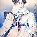 Portrait of Sofia Rostopchina, gr. Segura. 1823 Musee Carnavalet, Paris, Orest Adamovich Kiprensky
