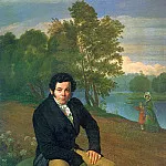 Portrait of K. Albrecht. 1827 H., M. GRM, Orest Adamovich Kiprensky