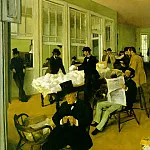 cotton exchange, Edgar Degas