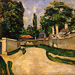 Cezanne, Paul. Houses along the road, Paul Cezanne