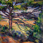 Cezanne, Paul. A large pine tree near Aix, Paul Cezanne