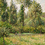 Poplars, Eragny, Camille Pissarro