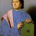 Vincenzo di Biagio Catena -- Portrait of a Man with a Book, Kunsthistorisches Museum
