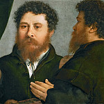 Portrait of a goldsmith in three views, Lorenzo Lotto
