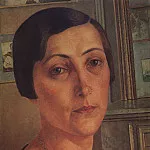 Portrait SN Andronikova. 1925, Kuzma Sergeevich Petrov-Vodkin