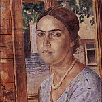 Петров-Водкин Кузьма Сергеевич - Девушка у окна. 1928