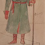 Sketch Shooter to the tragedy of Pushkins Boris Godunov. 1923, Kuzma Sergeevich Petrov-Vodkin
