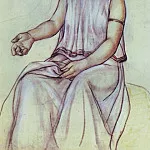 A woman in a chiton. 1910, Kuzma Sergeevich Petrov-Vodkin
