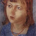 Head girl. 1922, Kuzma Sergeevich Petrov-Vodkin