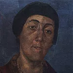 Петров-Водкин Кузьма Сергеевич - Портрет М. Ф. Петровой - Водкиной, жены художника. 1922