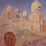 Shah-i-Zinda. Samarkand. 1921, Kuzma Sergeevich Petrov-Vodkin