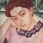 Портрет М. Ф. Петровой – Водкиной. 1913, Петров-Водкин Кузьма Сергеевич