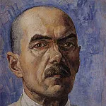 Self-portrait. 1929, Kuzma Sergeevich Petrov-Vodkin