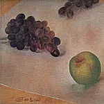 Still Life. Grapes and apples. 1921, Kuzma Sergeevich Petrov-Vodkin