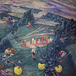 Петров-Водкин Кузьма Сергеевич - Полдень. Лето. 1917