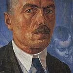 Автопортрет1. 1926-1927, Петров-Водкин Кузьма Сергеевич