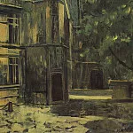Петров-Водкин Кузьма Сергеевич - Вид музея Клюни в Париже. 1908