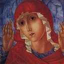Virgin of Tenderness evil hearts. 1914-1915