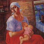 Петров-Водкин Кузьма Сергеевич - Мать. 1915