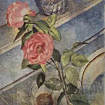 Натюрморт с розами. 1922, Петров-Водкин Кузьма Сергеевич