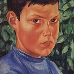 Петров-Водкин Кузьма Сергеевич - Портрет мальчика. 1913