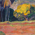 At the foot of the mountain, Paul Gauguin