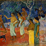 Scene from the life of Tahitians, Paul Gauguin