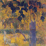 Man, gathering fruit from the tree, Paul Gauguin
